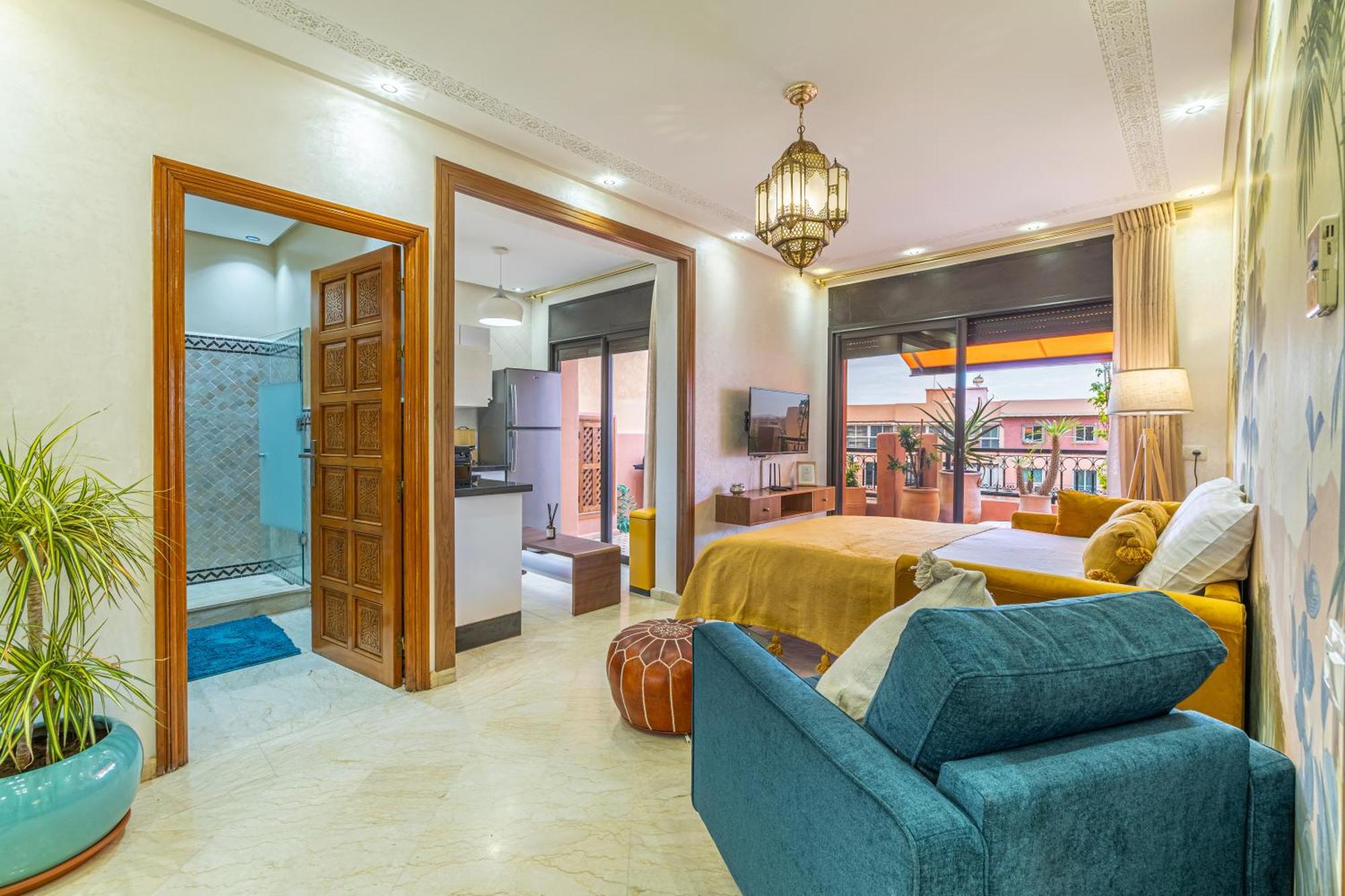 Le Jasmin - Appartement Authentique A Gueliz Marrakesh Ngoại thất bức ảnh