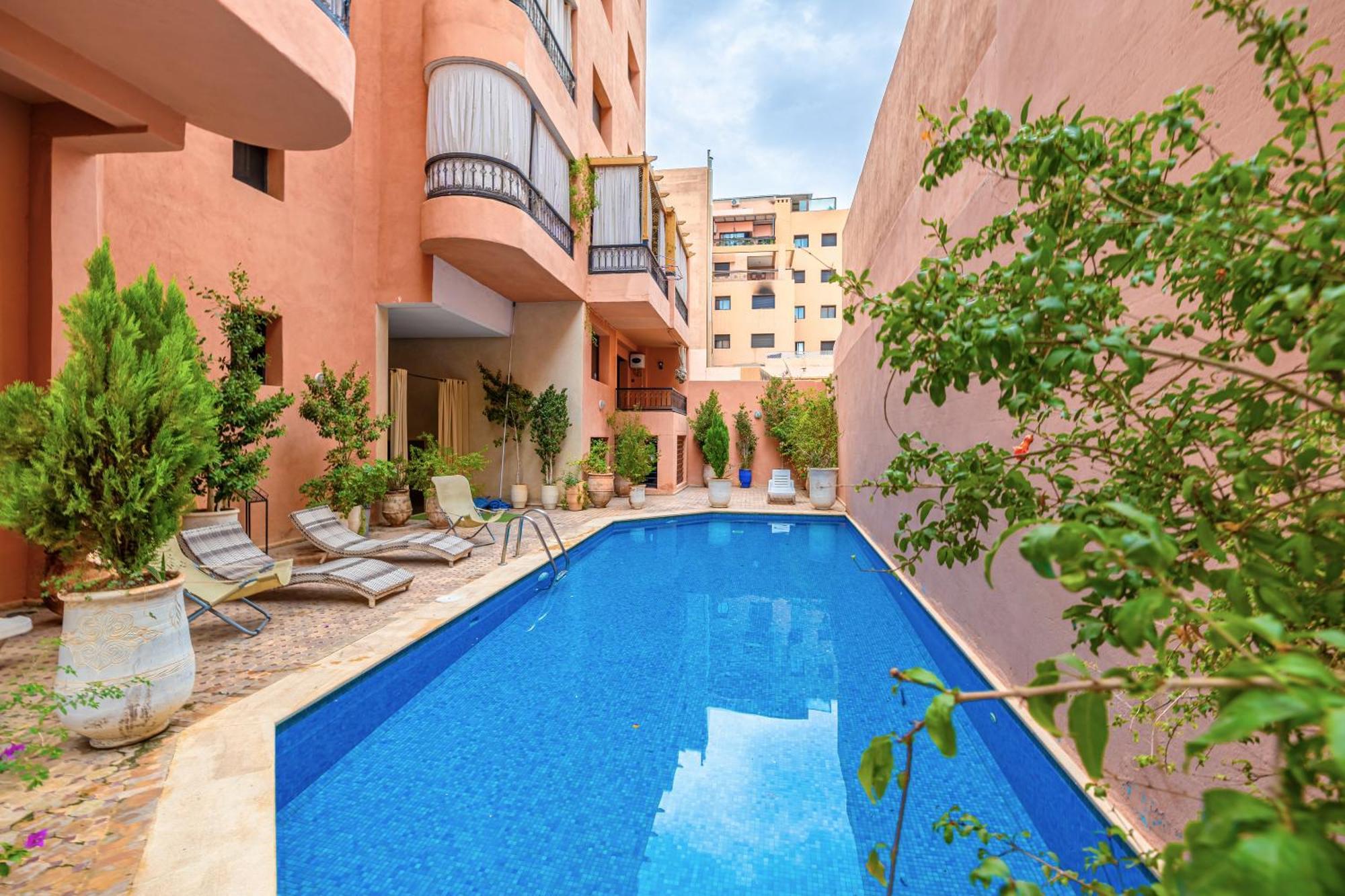 Le Jasmin - Appartement Authentique A Gueliz Marrakesh Ngoại thất bức ảnh