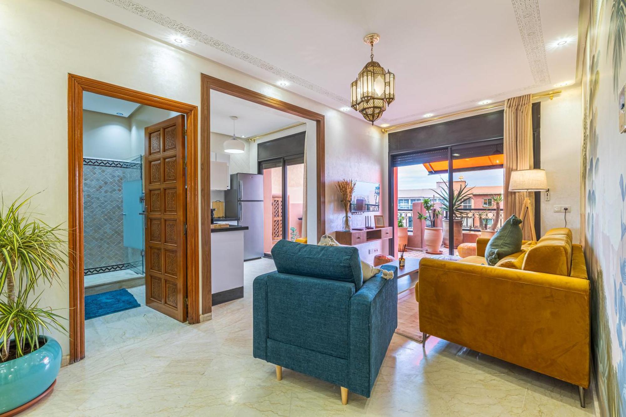Le Jasmin - Appartement Authentique A Gueliz Marrakesh Ngoại thất bức ảnh