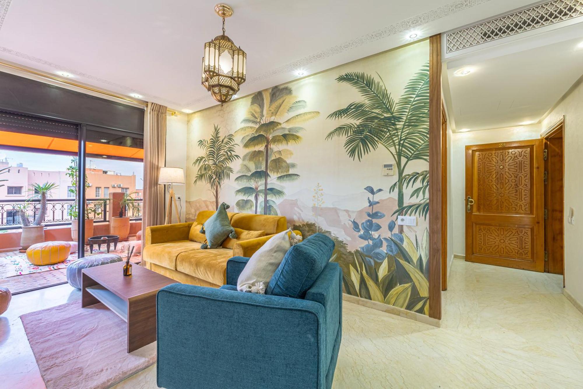 Le Jasmin - Appartement Authentique A Gueliz Marrakesh Ngoại thất bức ảnh