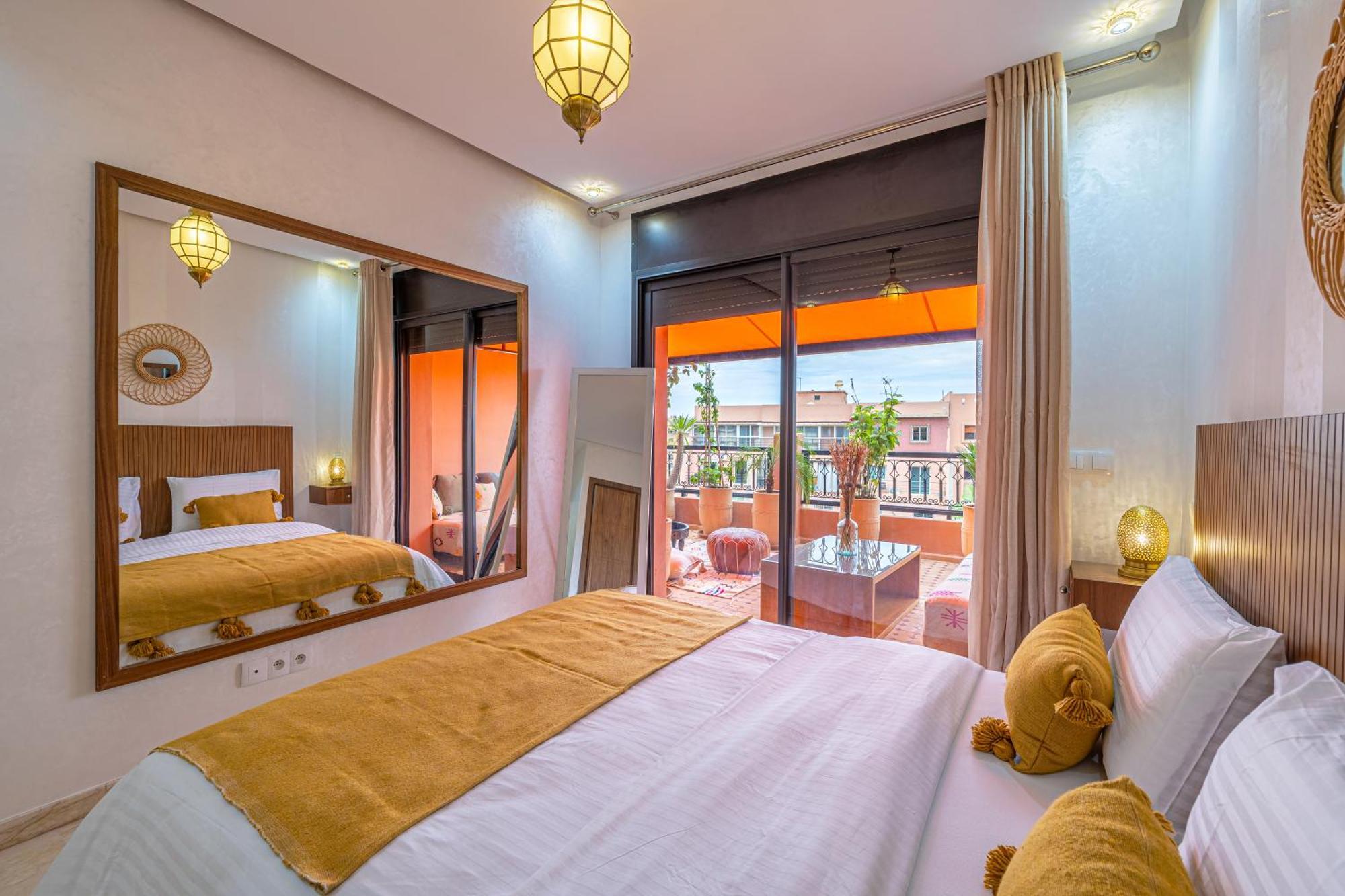Le Jasmin - Appartement Authentique A Gueliz Marrakesh Ngoại thất bức ảnh