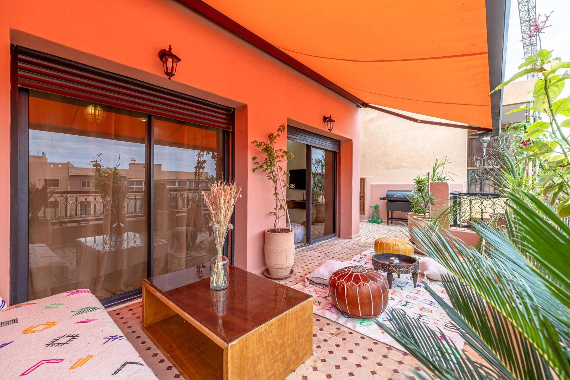 Le Jasmin - Appartement Authentique A Gueliz Marrakesh Ngoại thất bức ảnh